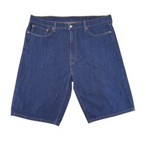 Levi's 469 Loose Straight Denim Shorts Blue Jeans W38 L12 Long Inseam